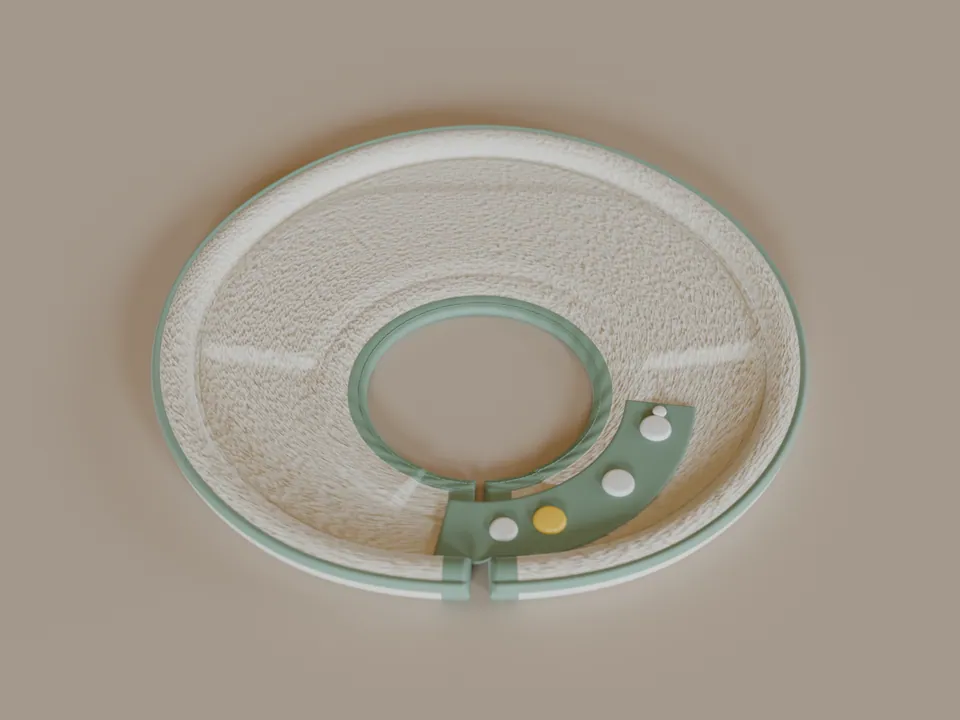 mybetterbib absorbent shelf bib design concept