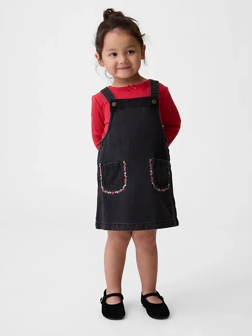 Baby & Toddler Denim Jumper Dress — manufacturer product photograph